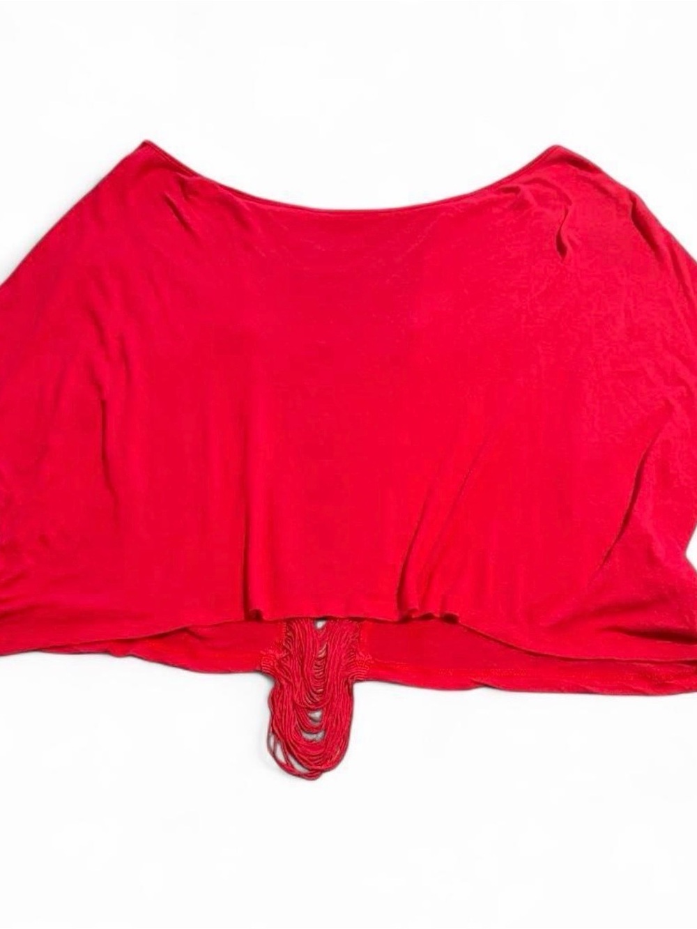 Hot pink Fringe Detail Off-Shoulder Top - Picture 2 of 7